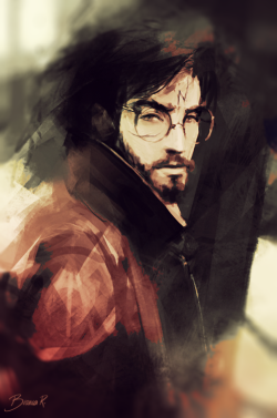 blvnk-art:  First Auror Potter I have ever painted was on his