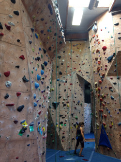 At a different rock climbing facility today! Thanks to groupon