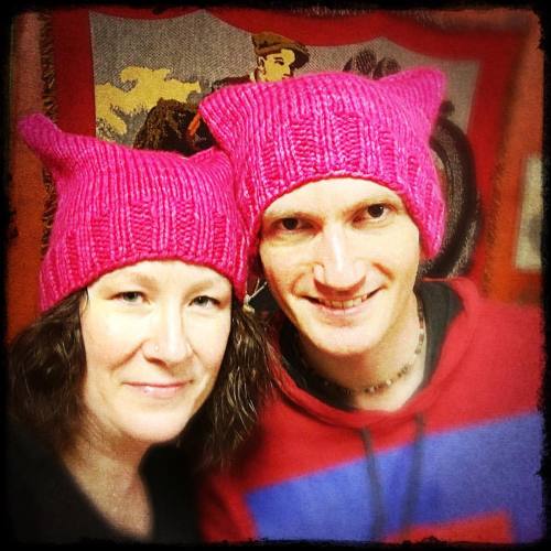 <p>We couldn’t be with everyone marching but we were with you all in spirit - proudly wearing the pussy hats made for us by one of our campers. Teaching fiddle and banjo camp, making music with people we love, turned out to be a great way to spend a weekend in which unity, generosity, and respect were sorely needed. #nashvillefiddlebanjocamp #womensmarch #nashvillelovesyou #fiddle #banjo #oldtime #pussyhatsbyellen @clawhammerist  (at Fiddlestar)</p>