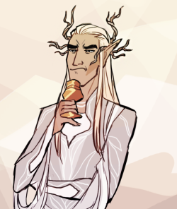 gobbletillyouwobble:  jam-art: thranduil sleeps calmer knowing