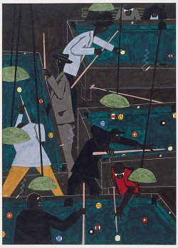 darkenedapples:  Pool Parlor - Jacob Lawrence 