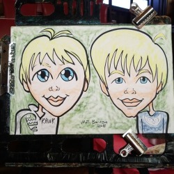 Doing caricatures in Melrose, MA! 11-5 today, Melrose Arts Festival