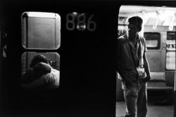 wehadfacesthen:  New York subway, 1959, photo by Bruce Davidson