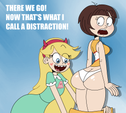 grimphantom:sb99stuff:Star Butterfly pulling down Chantelle’s