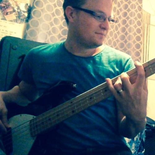 <p>My #happy place! #bass #guitar in hand #jamming @ernieballmusicman #stingray5 #music #love #life #unashamed</p>