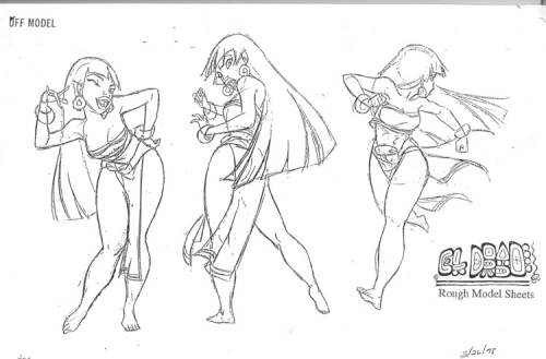 eatmyvision:  The Road To El Dorado Model Sheets of Chel 