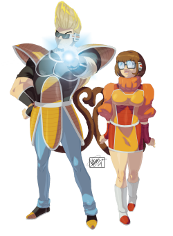 maxblackrabbit:  tovio-rogers:  Saiyan elite johnny and velma