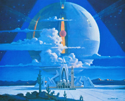 martinlkennedy:  Painting by Robert McCall (1981) from the book