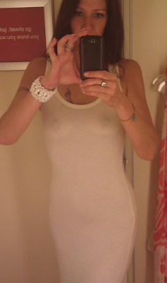 what-happens-in-the-fitting-room:  nice see thru selfshot.