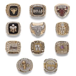 thelakersshowtime:  All of Phil Jackson’s rings as a coach.