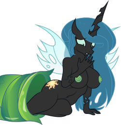 Changeling celestia done byÂ http://www.furaffinity.net/user/danielssjÂ at my request :3