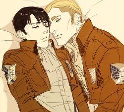 happyds:  I read an eruri fic and it made me want to doodle some