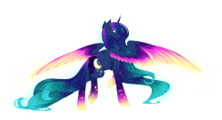 mlpfim-fanart:  Rainbow Power - Luna by FuyusFox