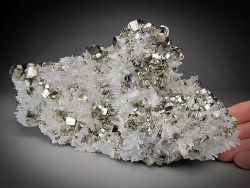 ggeology:    Pyrite and Quartz Crystals // Huaron, Peru  