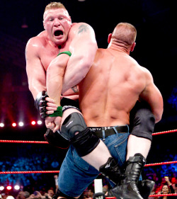 fishbulbsuplex:  Brock Lesnar vs. John Cena