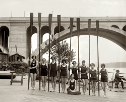 vintagesportspictures:  Capital Athletic Club rowing team at