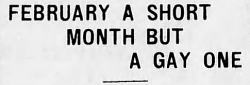 yesterdaysprint:  The Brockway Record, Pennsylvania, February