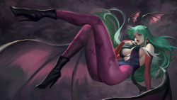 phamoz:  Morrigan from the great game Darkstalkers!her design