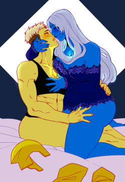 xuunies:  not too Spicy to be on the nsfw blog so :^) more Yellow/Blue