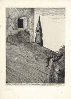 kirgiakos:  Etching by Salvador Dali for André Breton’s ‘’Le