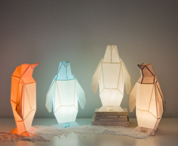 sosuperawesome:DIY Papercraft Lamps by OWL Paper Lamps on EtsyBrowse