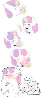 No-one takes Donut Day more seriously than Sweetie Belle. NO-ONE.