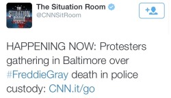 sugarmacaron:  k-i-l-l-a-p-a-m:  krxs10:  PROTESTS ERUPT IN BALTIMORE