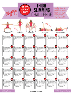 blogilates:  The 30 day thigh slimming challenge starts tomorrow!