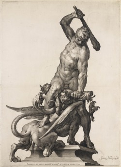   Hercules doodt de Hydra, 1628 ~ by Jan Muller