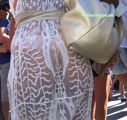 festivassblog:  white see thru dress  Festivass.blogspot.com