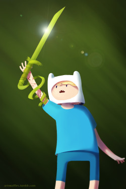 artnwaffles:  I like the idea of Finn using a cursed sword, hopefully