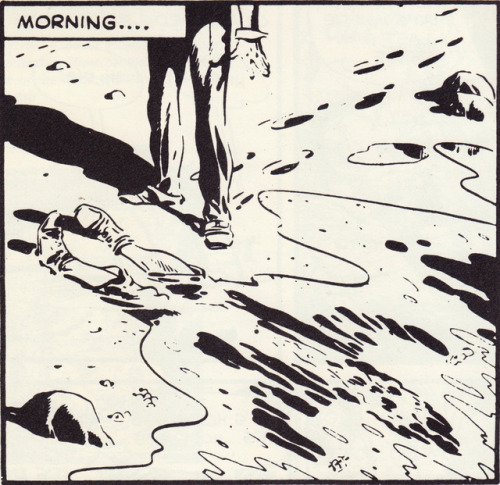 Panel from The Spirit (18 June 1950) by Will Eisner, from Masters Of Comic Book Art, by P. R. Garriock (Aurum Press, 1978). From Oxfam in Nottingham.