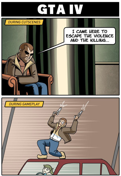 dorkly:  The 3 Videogames With The Weirdest Protagonist Disparity For more comics, go to Dorkly.com! 