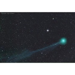 Comet Lovejoy before a Globular Star Cluster #nasa #apod #comet