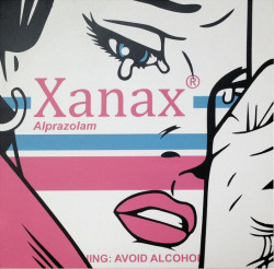 carmelinaxox:  Xanax: Avoid Alcohol, 2015 Ben Frost 