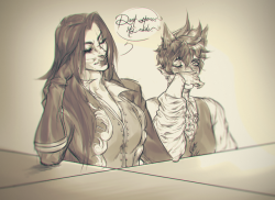 officialamelielacroix:So, how ‘bout that Vampire and Werewolf au,
