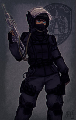 iahfy:Spetsnaz Alpha (Russian special forces) Korra for patreondrawing