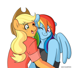 fuckyeahappledash:  Happy Birthday AppleDash by mawiiB3  <3