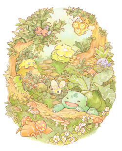 alisavy:Grass type — best type! Watercolor, 9x12"