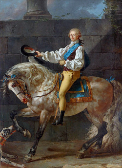 Equestrian portrait of Stanislaw Kostka Potocki  (1781) by