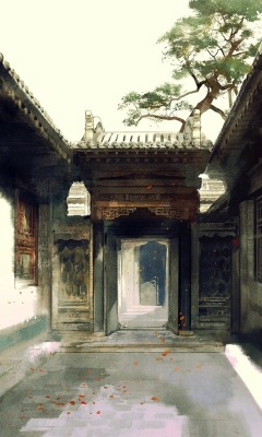 inkjadestudio:  Chinese Courtyards by 伊吹鸡腿子Artist’s