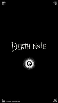 anime-iphone:  Death Note Logo iPhone Wallpaper