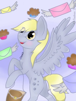 paperderp:  Muffins and Mail by ~That-Space-Unicorn  <3