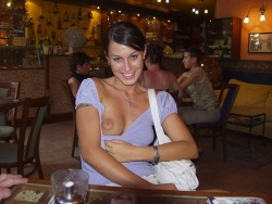 exposed-in-public:  Cute and exposed on Flashing Friday from