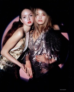 irysis:  Gemma Ward & Lily Cole, Vogue UK April 2004