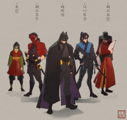 jausters:  jjmk-jjmk:  Batman fan art - Classic Korean art style