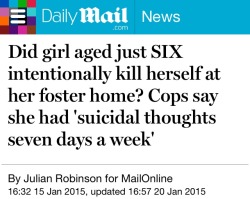 zenzfb:igotkimksbooty:6 year old baby had suicidal thoughts?