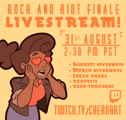 rockandriot:  Follow me to be notified!www.twitch.tv/cheriiartAfter