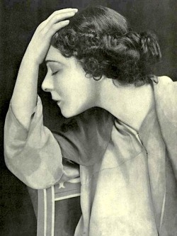 Alla Nazimova poses for Theatre Magazine in June, 1912
