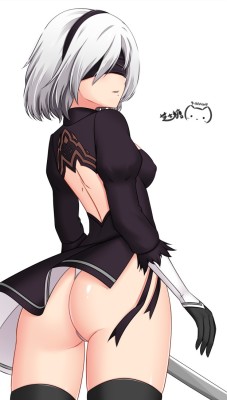 yorha no. 2 type b (nier (series) and nier automata) drawn by